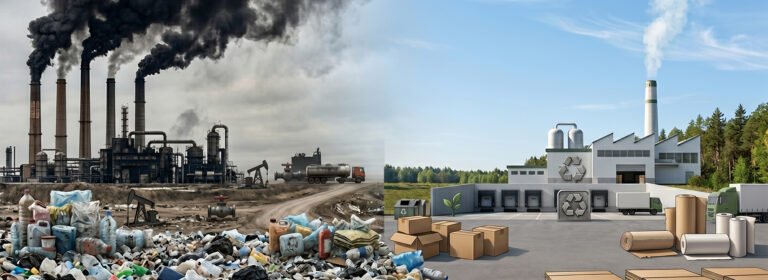 Cajas de cartón vs. Plástico: ¿Cuál reduce la huella de carbono de tu empresa?