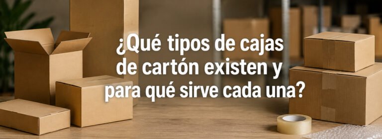 ¿Qué tipos de cajas de cartón existen y para qué sirve cada una?